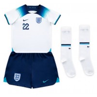 Fotbalové Dres Anglie Jude Bellingham #22 Dětské Domácí MS 2022 Krátký Rukáv (+ trenýrky)